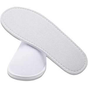 Pantofole Monouso Chiusure, in Spugna di Cotone Bianco, 50 Paia, Confezione in Carta - Product Image 4