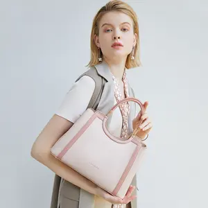 Susen Chrisbella Custom Dames Tassen Vrouwen Pu Lederen Luxe Designer Handtas 2023 Roze Handtassen