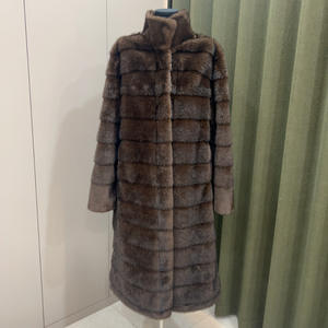 Abrigos de piel artificial de visón para mujer Prendas de abrigo de piel sintética de lujo - Product Image 1