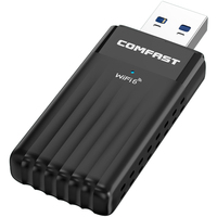 COMFAST CF-970AX Adaptateur WiFi 6 Comfast AX3000 USB 3.0 sans pilote Dongle WiFi 6 Carte réseau Récepteur sans fil