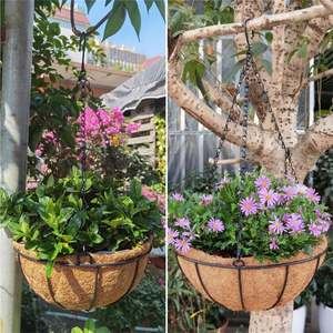 Garden Quart Plant Tutors Herbs Liners Étagère Plantes Chanvre Planteur Herbe Saule Branches de Sapin 8X10 Wave Care Moss Liner La Torsion - Product Image 6