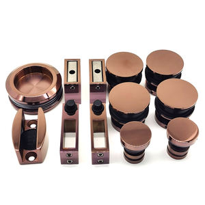 Une <span class=keywords><strong>porte</strong></span> coulissante et un panneau fixe noir mat pour 5/16 "à 3/8" (8 à 10mm) <span class=keywords><strong>Kit</strong></span> <span class=keywords><strong>de</strong></span> rouleaux <span class=keywords><strong>de</strong></span> <span class=keywords><strong>porte</strong></span> coulissante en verre <span class=keywords><strong>de</strong></span> <span class=keywords><strong>douche</strong></span> - Product Image 5