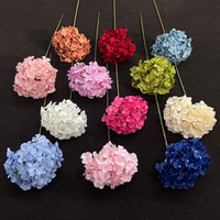Buket Bunga Hydrangea Buatan Ukuran Taman untuk Dekorasi Ruang Tamu Rumah, Grosir Bunga Sutra Imitasi Buatan Cina untuk Acara dan Tempat