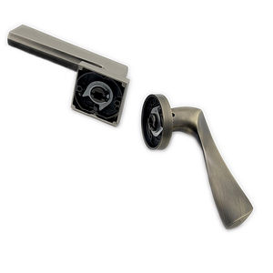 Manija de Puerta de Zinc de Buena Calidad, Color MTB/<span class=keywords><strong>MSN</strong></span> en Roseta - Product Image 3