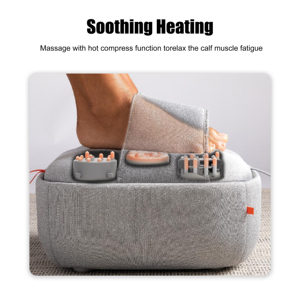Masseur de pieds à pression d'air vibrant chauffant <span class=keywords><strong>Shiatsu</strong></span> de qualité supérieure pour un confort ciblé des pieds et des jambes - Product Image 4