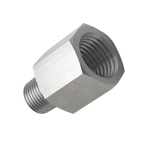 Adaptateur réducteur de filetage universel, 1/8" NPT mâle vers M12x1.0 femelle, en acier inoxydable, pour systèmes automobiles et hydrauliques - Product Image 2