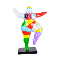 Escultura de bailarina de ballet hecha a mano personalizada linda mujer gorda estatua de resina arte estatuilla de fibra de vidrio