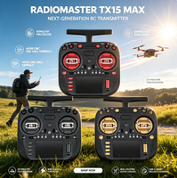 RadioMaster TX15 Max Radio Control Remoto con Gimbal Hall, Pantalla Táctil de 3.5 Pulgadas, ExpressLRS y Giroscopio Integrado para Accesorios de Drones FPV