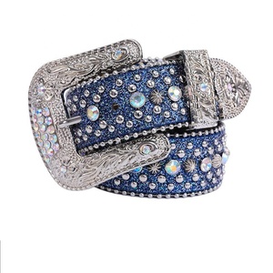 Personalizado Western Bling Bling Crânio Cabeças Rhinestone <span class=keywords><strong>Belt</strong></span> Homens Mulheres Cowboy Cristal Studded Couro Jean <span class=keywords><strong>Belt</strong></span> Diamond <span class=keywords><strong>Belt</strong></span> - Product Image 3
