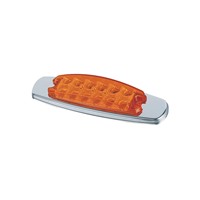 Nouvelle lampe de gabarit latérale LED OEM ODM KLT-LITE KW9028, feu arrière chromé, DC12V SAE DOT IP67 étanche pour camion et remorque
