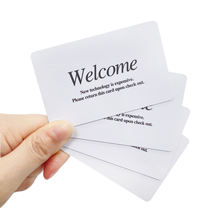 Tarjeta de Acceso para Hotel de PVC con Chip F08 de 13.56Mhz, Tarjetas de Habitación Blancas para Hotel - Product Image 1