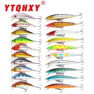 Oferta Especial: Set de 20 Señuelos de Plástico Tipo Minnow para Pesca de Lubina, Combinación de Simulación de Peces Falsos, Productos de Pesca - Product Image 4