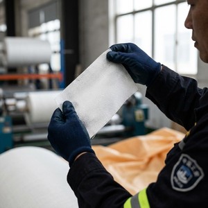Tissu <span class=keywords><strong>géotextile</strong></span> tissé en polypropylène 100-200KN haute résistance pour la construction routière et civile - Product Image 3