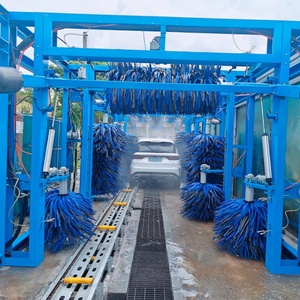 Station de lavage de voitures automatique de type tunnel, sans personnel, construction en acier inoxydable et galvanisé à chaud, lavage de voitures haute pression M-SD0900Q A - Product Image 2