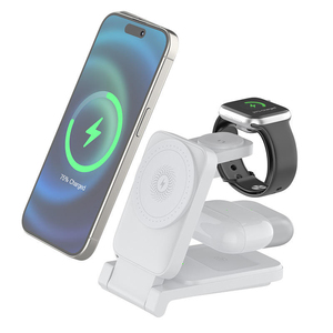 Nouveau support magnétique pliable multifonctionnel, chargeur sans fil en gros, compatible avec iPhone, chargeur sans fil 3-en-1 - Product Image 1