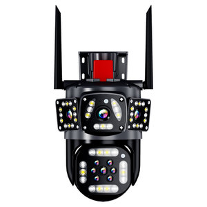 Mới nhất đa-ống Kính ba màn hình liên kết Giám sát <span class=keywords><strong>camera</strong></span> giám sát 360 độ Panorama từ xa trong nhà không dây Wifi máy ảnh - Product Image 1