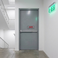 Portes en acier ignifugées personnalisées conformes aux normes UL CE pour les sorties de secours des hôtels, des hôpitaux, des entrepôts et des appartements