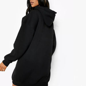 <span class=keywords><strong>Felpa</strong></span> lunga con Logo personalizzato maglione da donna <span class=keywords><strong>in</strong></span> pile <span class=keywords><strong>di</strong></span> <span class=keywords><strong>cotone</strong></span> Pullover <span class=keywords><strong>abiti</strong></span> con cappuccio Oversize - Product Image 2