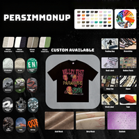 Kaos Pria Katun Murni Lengan Pendek Nyaman, Rajutan Bernapas Kerah Bulat, Pakaian Kasual, Grafis Vintage Streetwear, Lembut untuk Musim Panas