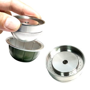 1 Pod Wareset, dosettes à café réutilisables en acier inoxydable de haute qualité, rechargeables, pour <span class=keywords><strong>NESPRESSO</strong></span> Vertuoplus, café réutilisable - Product Image 1