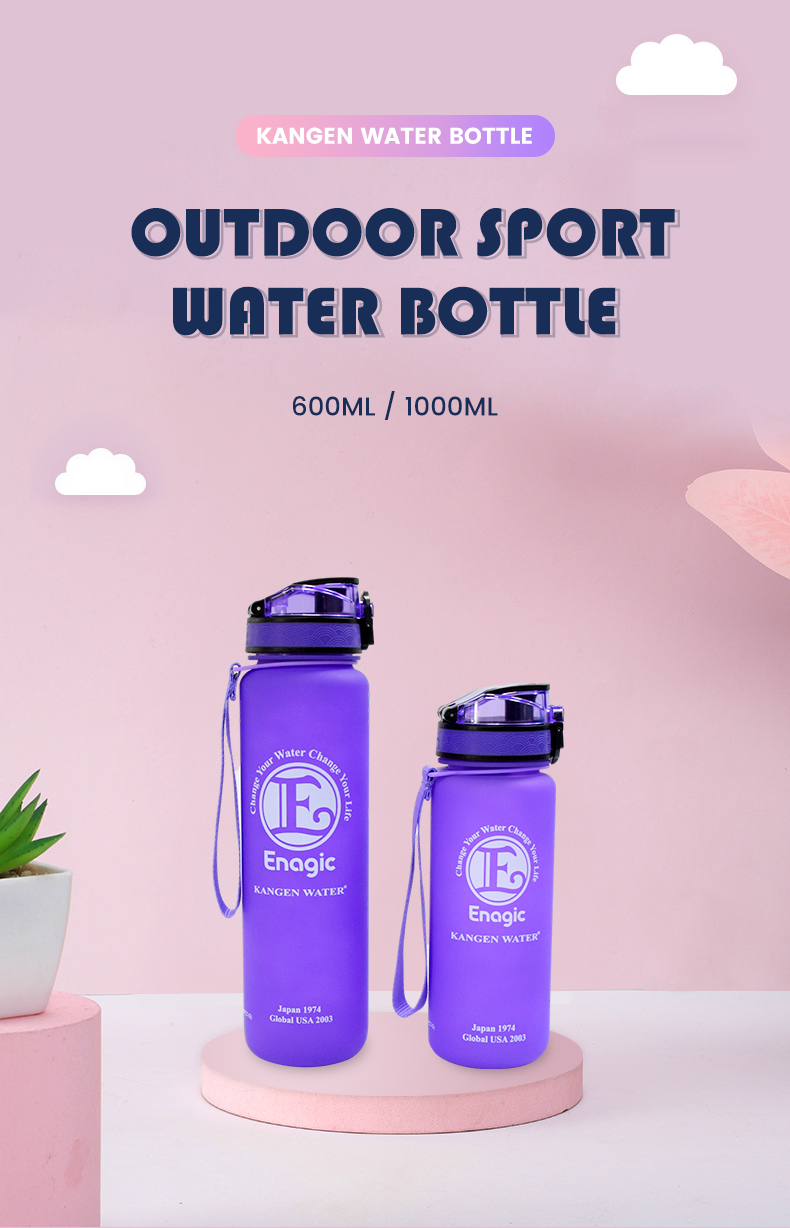 600ml 1000ml Kangen Water Bottle - Eco-Friendly & Customizable