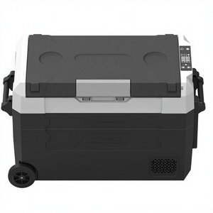 Refrigerador Portátil de Doble Zona de 12V/24V, Compresor DC, con Asa y Ruedas, Almacenamiento Independiente para Camping - Product Image 6