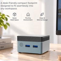 Mini PC puissant N100/N150 LPDDR5 12 Go pour les petites entreprises, le travail de bureau, le bureau à distance et l'informatique en nuage, solution prête à l'emploi avec Windows 11