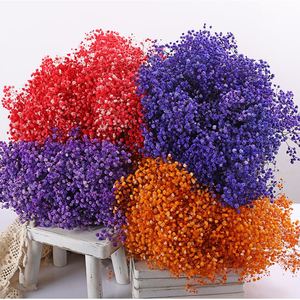 ดอกยิปโซฟิลลาแห้งแบบธรรมชาติ กิ่งดอกยิปโซฟิลลาสัมผัสเหมือนจริง สำหรับตกแต่งงานแต่งงาน - Product Image 2