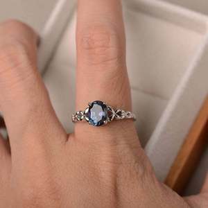 Elegante Anello di Fidanzamento da Donna, Gioiello Scintillante Regolabile Stile Matrimoniale, Regalo di San Valentino - Product Image 4