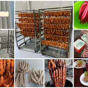 30-75มม. หนังหมูอบแห้งโคเชอร์ฮาลาลได้รับการรับรองสำหรับการเกษตรโชริโซ<span class=keywords><strong>ไส้กรอก</strong></span>ฮอทด็อกไส้กรอกกรอบการเตรียมซาลามี่ - Product Image 5