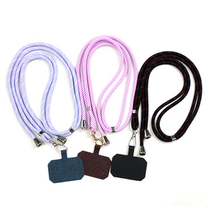 Lanière de téléphone <span class=keywords><strong>portable</strong></span> légère en polyester avec boucle métallique, sangle de poignet <span class=keywords><strong>portable</strong></span>, <span class=keywords><strong>collier</strong></span> suspendu 12 cm pour <span class=keywords><strong>iPhone</strong></span> - Product Image 3