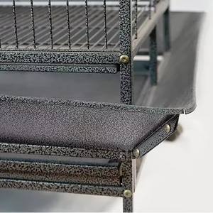 Sıcak Fırsat Yeni Gelen Lüks Demir Kuş Kafesi Geniş Alanlı Kuş Evi Papağanlar için Araçan Papağan Kafesi Satılık - Product Image 5