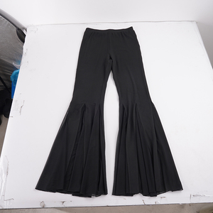 Pantalon évasé d'été pour femme avec empiècements en maille, taille basse, coupe skinny, détails transparents, style Y2K, sexy, streetwear, décontracté - Product Image 2