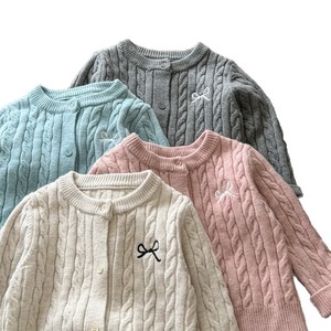 Tongxingyuan Girls Knitted <b>Cardigan</b> Autumn Spring Soft Full Sleeve Single Breasted Sweater Coat - Product Image 5