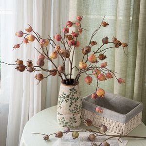 CL34003 Rama de <span class=keywords><strong>Granada</strong></span> artificial plantas verdes ramita selecciones para decoración del hogar Oficina boda tienda ventana Props - Product Image 2