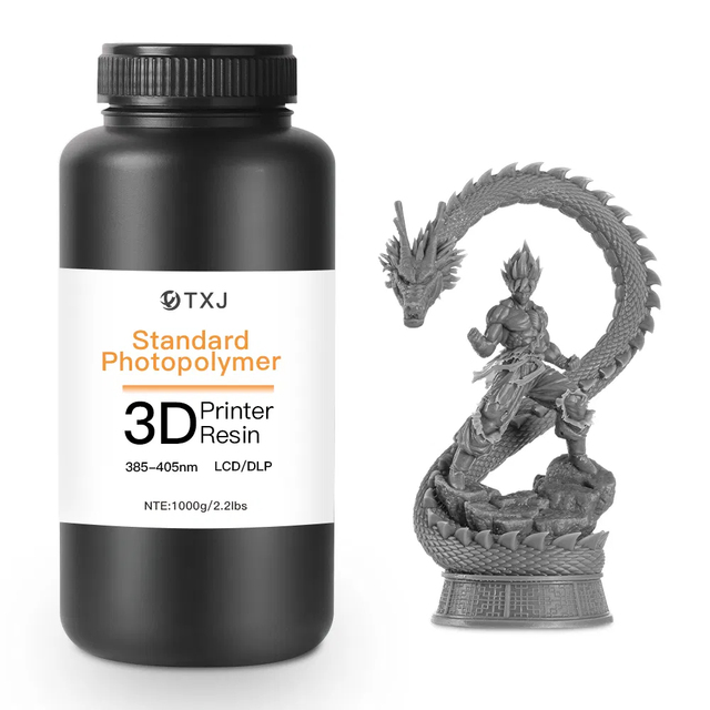 TJ-5100D 405nm UV Photosensitive Resin High Hardness Low Odor Standard 3D Printing Resin for 3D Printer