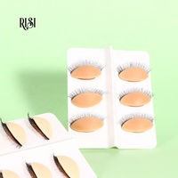 RISI vente en gros de mannequin de cils en silicone modèles de manucure de cils avec paupières remplaçables