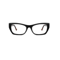 Monture de lunettes optiques œil-de-chat en acétate pour femme, surface polie, charnière à ressort réparable, lunettes de vue tendance