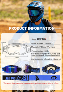 Gafas de Motocross de Moda, Novedad 2026, Precio al por Mayor, Servicio OEM, Logotipo Personalizado - Product Image 6