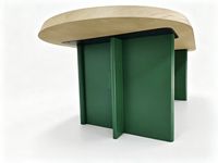 Table à manger en bois massif antique, style design, table ovale en bois créative pour la maison