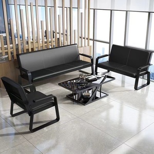 Sillón de Espera Moderno de Cuero para Exteriores, Resistente, de Uso Comercial, Sillón para Sala de Estar - Product Image 1