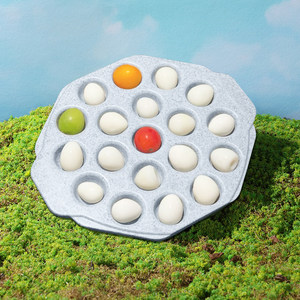 Kang'er Vajilla Creativa Estilo Montaña Retro para Hot Pot, con Cubo para Vegetales, Champiñones Silvestres y Vegetales Vegetarianos - Product Image 1