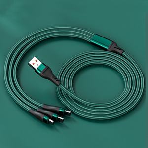 Cable de Carga Rápida 3 en 1 de 100W, Cable Universal de 6A y 1.2M con Conector Tipo-C USB para Teléfonos Móviles - Product Image 2