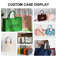 Bolsa de Fieltro de Gran Capacidad para Regalos Promocionales, Publicitaria, con Logotipo Personalizado, Bolsa de Compras de Fieltro para Mujer con su Logotipo