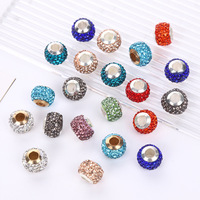 Selina Crystal 3D Circulaire 5-Row Chicken Eye Rhinestones-Multi-Color Spacer Strass pour DIY Jewelry Making Hat Bags & Nail Art
