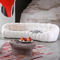 Sofá Seccional Modular Convertible Moderno, Tela Suave, Esponja, Diseño de Burbujas Coloridas, Personalizable para Sala de Estar