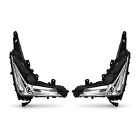 Ensemble de feux antibrouillard LED pour Lexus LX570 2016, phare antibrouillard avant, éclairage de conduite, lentille transparente, boîtier noir, pièces de mise à niveau