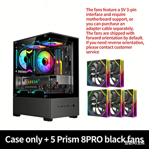 <span class=keywords><strong>Caja</strong></span> de Ordenador de Escritorio Full Tower MicroATX T07 con Vista Panorámica al Mar, Lateral de Metal y Vidrio, Refrigeración por Agua, <span class=keywords><strong>Caja</strong></span> Individual para PC DIY - Product Image 4