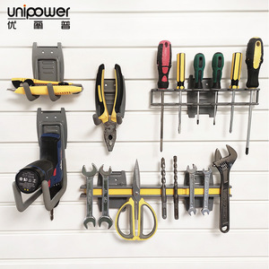 Organizador de herramientas de pared Unipower, resistente, de plástico, con ranuras, para montaje en panel, para taller y garaje. - Product Image 1