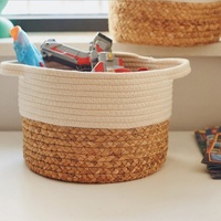 Youngshoots couverture panier salon Extra Large panier de rangement tissé coton corde panier à linge pour enfants jouets chaussures